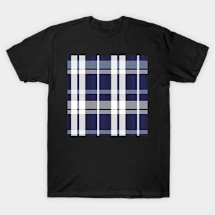 Winter Aesthetic  Aillith 1 Hand Drawn Textured Plaid Pattern T-Shirt